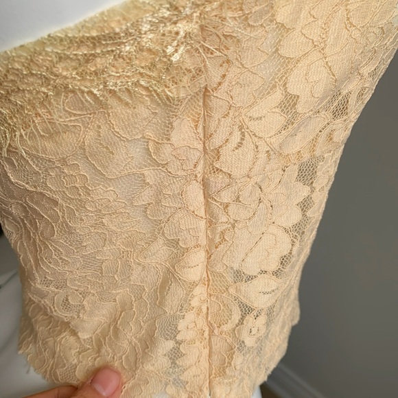 Butter Yellow Lace Halter Corset Top Sexy Feminine Camisole - Picture 3 of 5